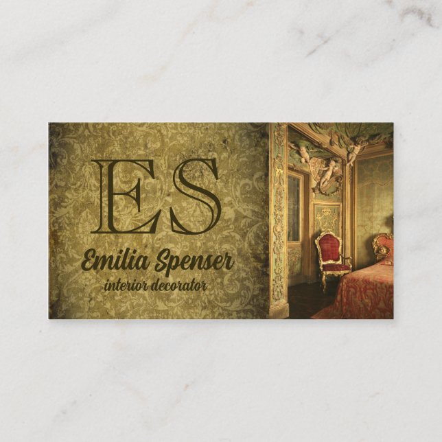 Interior Designer Decorator Classic Style Card (Front)