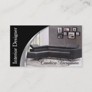 Interior Designer Design Consultant Business Card