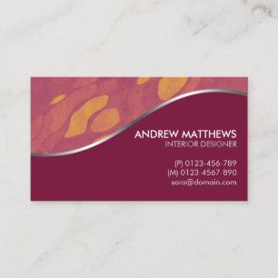 Interior Designer Home Remodeling Business Card