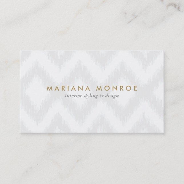 INTERIOR DESIGNER, INTERIOR DESIGN BUSINESS CARD (Front)