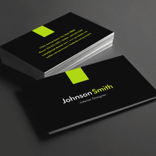 Interior Designer Modern Mint Green Business Card