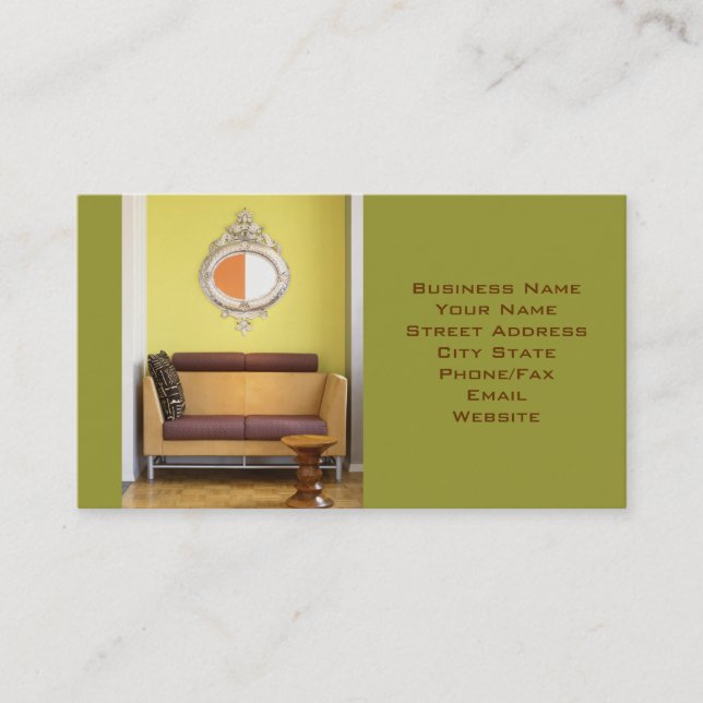 Interior Designer or Staging Business Card (Front)