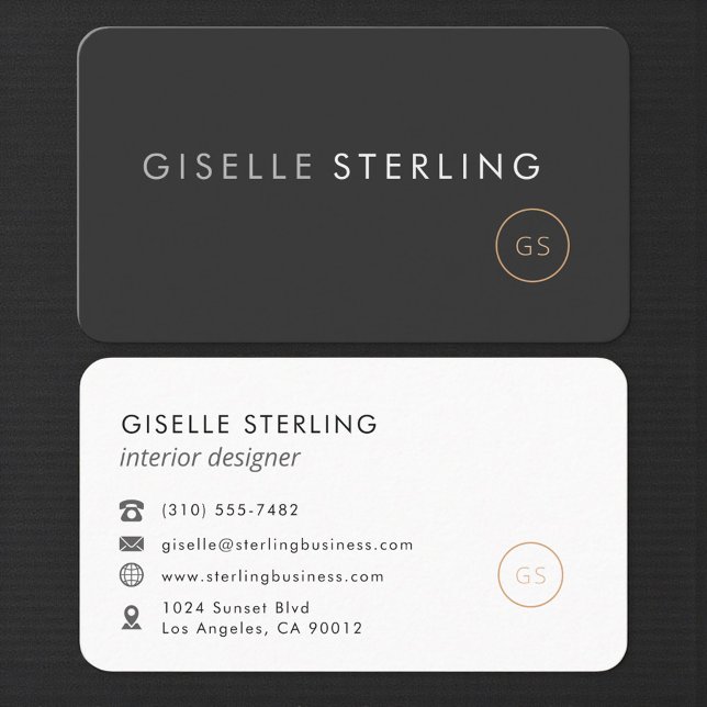 Interior Designer Professional Business Card (Creator Uploaded)