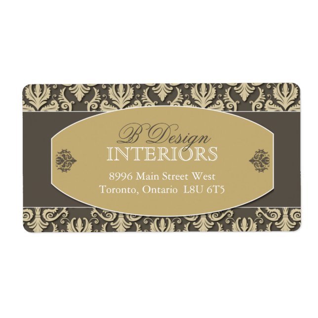 Interior Designer Shipping Labels (Front)