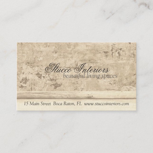 Interior | Exterior Design Business Cards (Front)