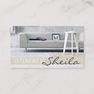 Interior Exterior Designer Furniture Store Business Card