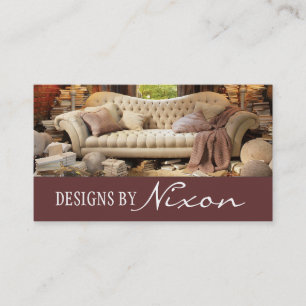 Interior Exterior Designer Furniture Store Business Card