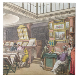Interior from Ackermann's 'Repository of Arts, Lit Ceramic Tile