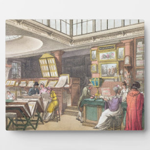 Interior from Ackermann's 'Repository of Arts, Lit Plaque