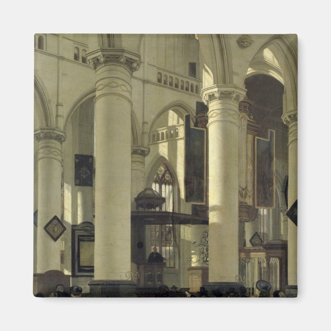 Interior of a church magnet (Front)