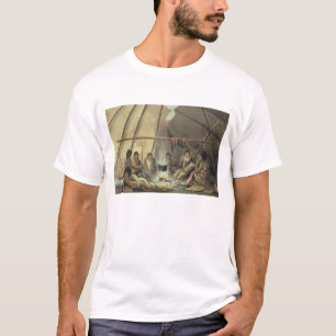 Interior of a Cree Indian Tent, March 25th 1820, f T-Shirt
