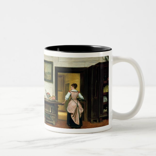 Interior of a dining hall, 1866 Two-Tone coffee mug (Right)