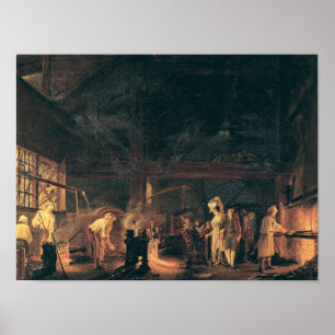 Interior of a Forge, 1771 Poster