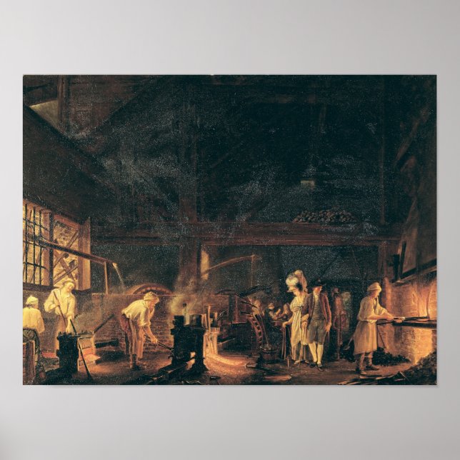 Interior of a Forge, 1771 Poster (Front)