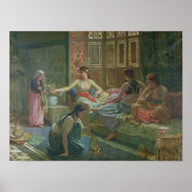 Interior of a Harem, c.1865 Poster (Front)