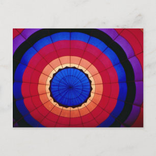 Interior of a hot air balloon postcard