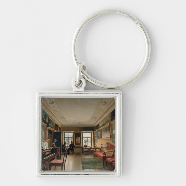 Interior of a Manor House, 1830s Key Ring (Front)