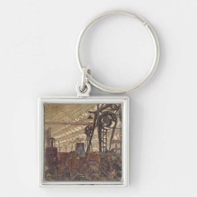Interior of a Munitions Factory, 1916-17 Key Ring (Front)