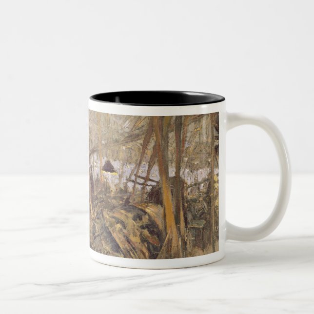 Interior of a Munitions Factory Two-Tone Coffee Mug (Right)
