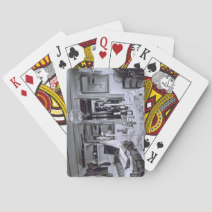 Interior of a Nile Boat (b&w photo) Playing Cards