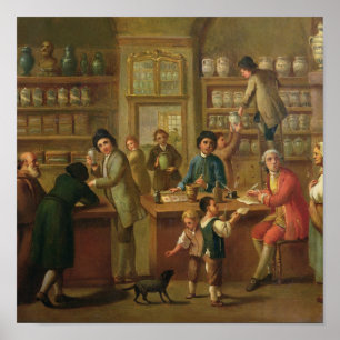 Interior of a Pharmacy Poster
