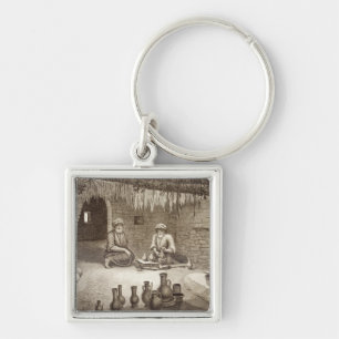 Interior of a Potter's Workshop, from Volume II Ar Key Ring