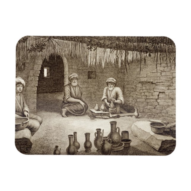 Interior of a Potter's Workshop, from Volume II Ar Magnet (Horizontal)