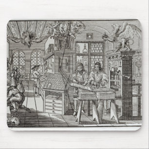 Interior of a printing works in Nuremberg Mouse Pad