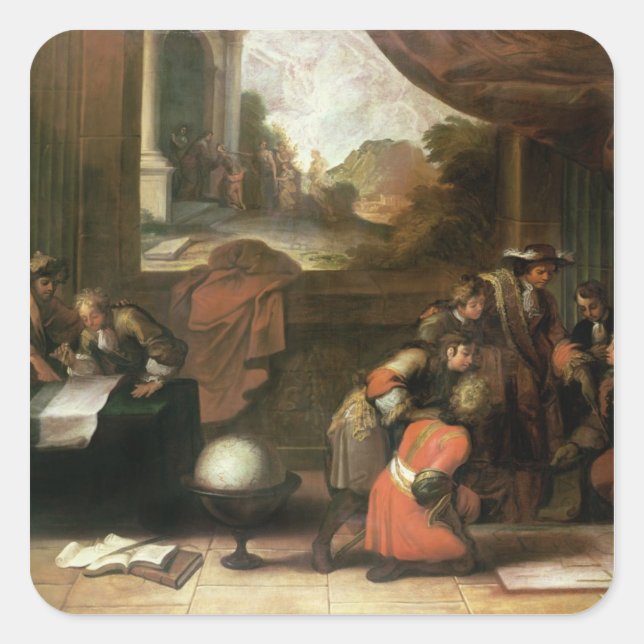 Interior of a Room with Geographers Square Sticker (Front)