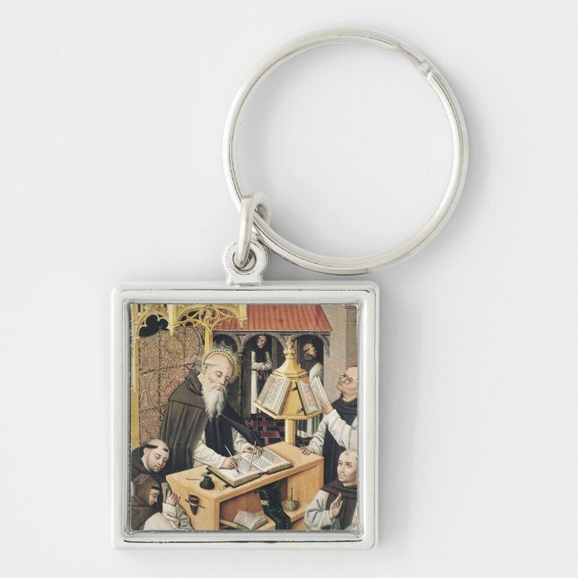 Interior of a Scriptorium, School of Segovia Key Ring (Front)