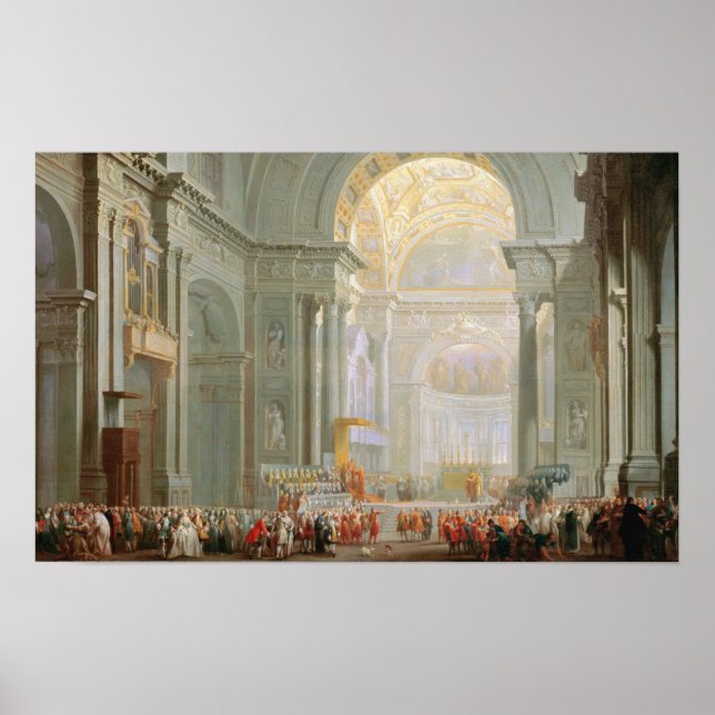 Interior of a St. Peter's, Rome Poster (Front)