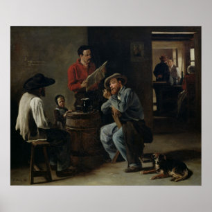 Interior of a Tavern, 1859 Poster