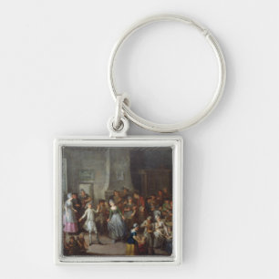 Interior of a Tavern Key Ring