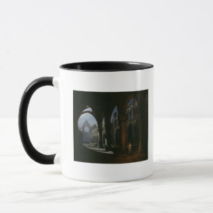 Interior of an Abbey in Ruins, 1848 Mug