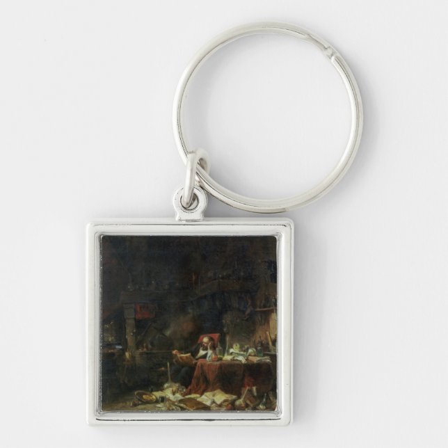 Interior of an Alchemist's Study Key Ring (Front)