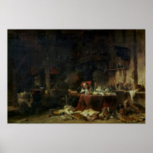 Interior of an Alchemist's Study Poster