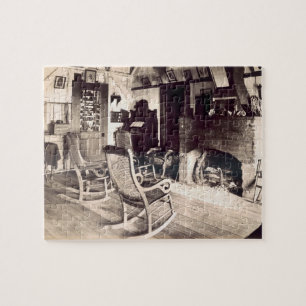 Interior of an American wooden shack, c.1880s (pho Jigsaw Puzzle