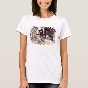 Interior of an American wooden shack, c.1880s (pho T-Shirt