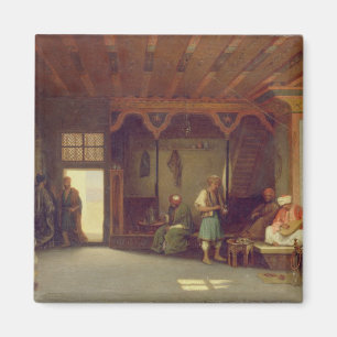 Interior of an Oriental Cafe Magnet