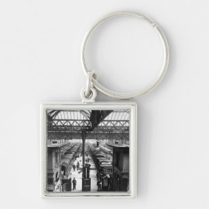 Interior of Charing Cross Station, London Key Ring