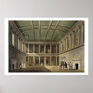 Interior of Concert Room, from 'Bath Illustrated b Poster