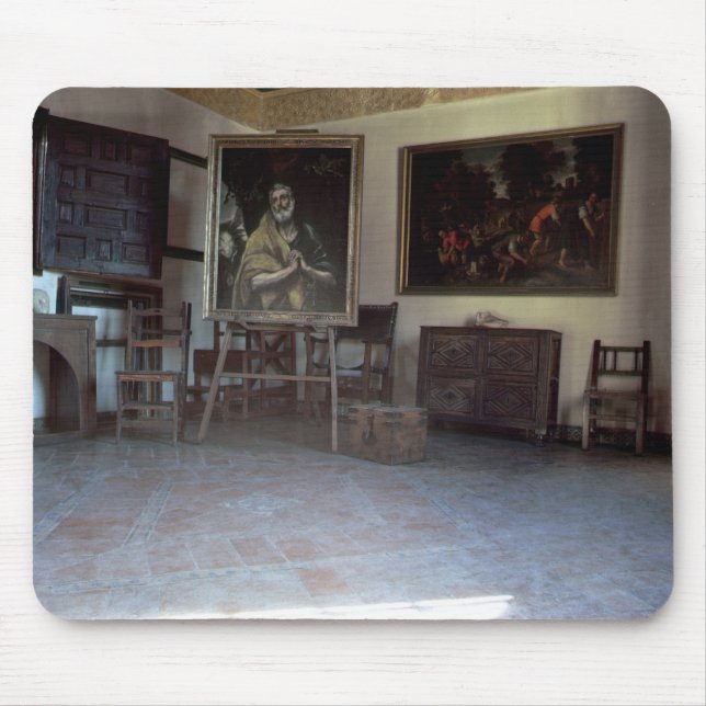 Interior of El Greco's  studio Mouse Pad (Front)