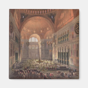 Interior of Haghia Sophia, Constantinople, pub. 18 Magnet