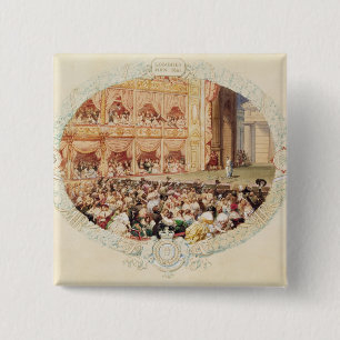 Interior of Her Majesty's Theatre, close of the se 15 Cm Square Badge