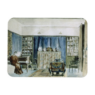 Interior of Kelmscott Manor (w/c on paper) Magnet