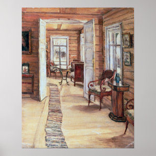 Interior of L. Panteleev's house in Murmanov Poster