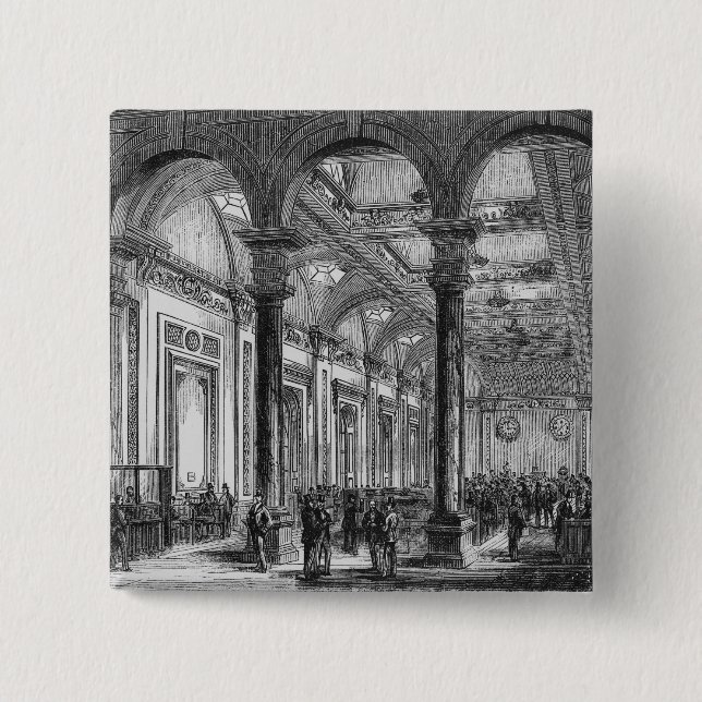 Interior of Lloyd's of London 15 Cm Square Badge (Front)