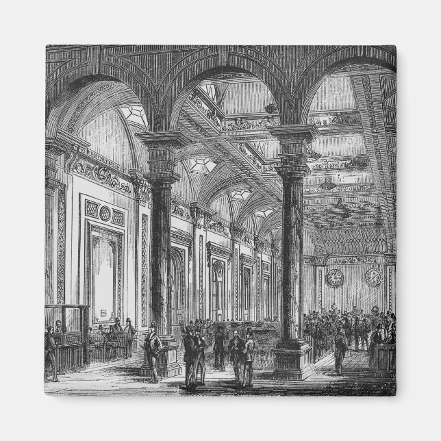 Interior of Lloyd's of London Magnet (Front)