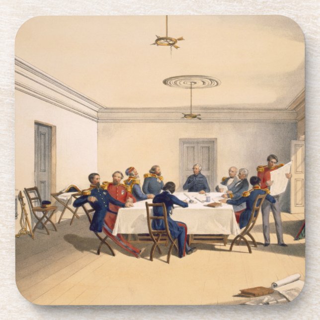 Interior of Lord Raglan's Head Quarters, plate fro Coaster (Front)
