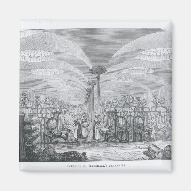 Interior of Marshall's Flax-Mill Magnet (Front)